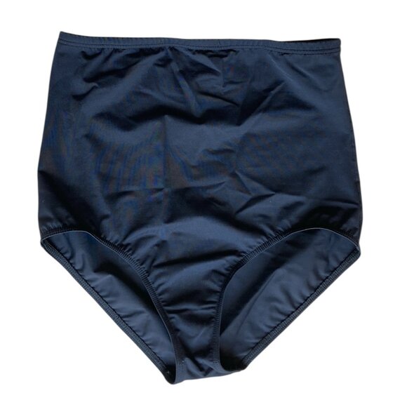 Lands' End Black Two Piece Swim Dress 12DDD Criss Cross Back, High Waist Pant 12 - Picture 10 of 17